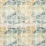 Canvas wit met lichtgekleurd patroon