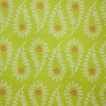 Flanel groen met abstract motief