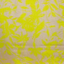 Viscose beige met gele print - Burda