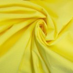 Seersucker citroengeel met bolletjes - Fibre Mood