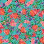 Canvas fijn bloemen 'Roeqiya'