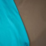 Mikado zijde dubbelzijdig gesatineerd blauw-bruingrijs - Lorré