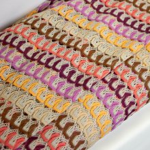 Polyester brei met golf patroon