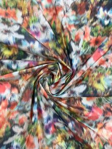 Polyester gekleurde print - The Fashion Basement