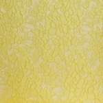 Jacquard geel met bloemen - Lorré