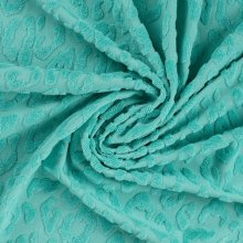 Jacquard luipaard turquoise