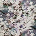 Tricot met bloemenprint
