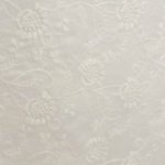 Broderie wit met bloemen