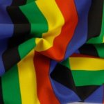 Polyester multicolor gestreept