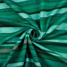 Sweaterstof gestreept groen