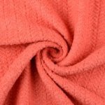 Wol bouclé koraalrood