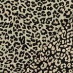 Lurex jacquard met luipaardprint