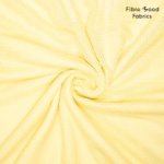Gebreid polyester-katoen visnet geel - Fibre Mood