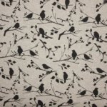 Sweater gemeleerd beige vogels