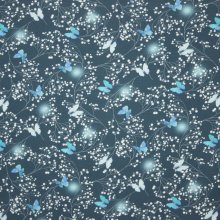 Tricot blauw vlinders