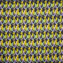 Katoen stretch met geometrisch motief