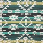 Jacquard met abstract motief