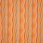 Viscose oranje retro gestreept