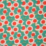 Polyester crêpe met bloemen motief