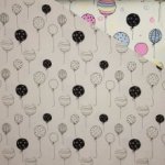 Kleur veranderende tricot met ballonmotief