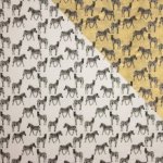 Kleur veranderende tricot met zebra motief