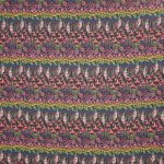 Zwarte viscose met bloemenmotief