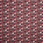 Tricot met aubergine en bordeaux motief