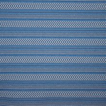 Blauwe jacquard met geometrisch patroon