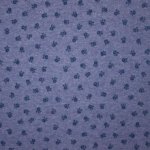 Blauw gebreide tricot met bloemenmotief
