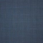 Blauwe wol met prince de galles print