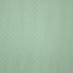 Muntgroene tricot met witte bolletjes