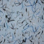 Lichtblauwe viscose van La Maison Victor