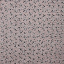 Viscosemengeling in lichtroze en doorschijnende strepen met vlinders van 'Milliblu's'