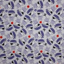 Grijze tricot met piraten beertjes