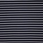 Stretch viscose - polyester mengeling met strepen