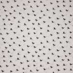 Witte viscose met ibis motief