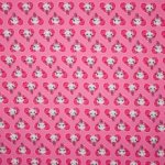 Roze tricot met harten en poesjes motief