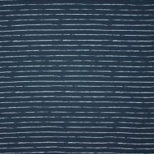 Donkerblauwe tricot met grijze streepjes 'Crayon' van 'Cherry Picking'
