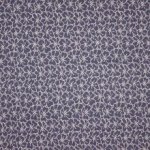 Blauwe jaqcuard tricot met lichtroze bloemen