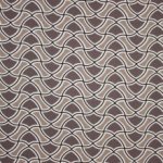 Viscose / linnen met abstract motief