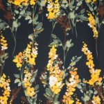 Polyester met bloemen
