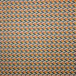 Polyester met abstracte bollen en bloemen