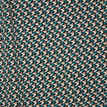 Rekbare polyester met abstracte print