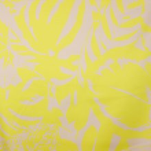 ecru katoen met fluo gele print van Fibre Mood