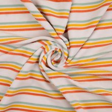 Witte nicky velours gestreept van Little Darling