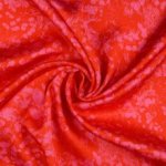 Rode gesatineerde viscose van Milliblu's