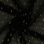 Zwarte chiffon met gouden streepjes van Milliblu's
