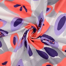 Witte gesatineerde elastische katoen van Milliblu's