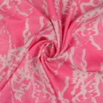 Roze Lyocell met witte silhouette van mensen van Milliblu's