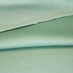Groene sweaterstof met gewatteerde achterkant van Fibre Mood
